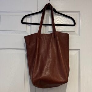 BAGGU leather tote bag